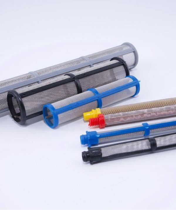 A coal mine equipment high pressure stainless steel candle oil filter is displayed.